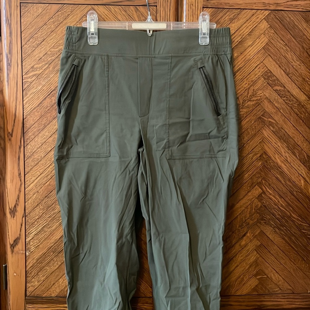 Olive Merrell joggers with elastic waist